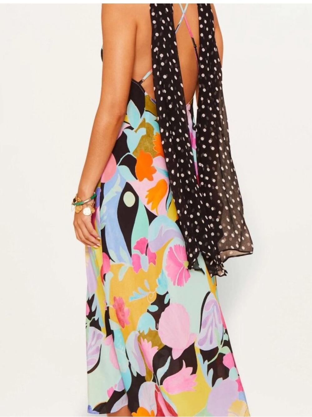 RIXO Hayley Silk Midi Dress - Picture 2 of 4
